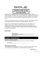 Preview for 3 page of Sole Fitness E35 Owner'S Manual