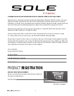 Preview for 3 page of Sole Fitness E55 Owner'S Manual