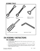 Предварительный просмотр 9 страницы Sole Fitness E95 Elliptical Owner'S Manual