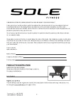 Preview for 3 page of Sole Fitness E95s Owner'S Manual