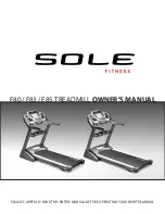 Sole Fitness F80 Owner'S Manual preview