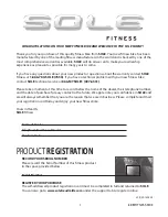 Preview for 3 page of Sole Fitness LCR Fitness Bike Owner'S Manual