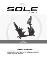 Preview for 1 page of Sole Fitness LCR Owner'S Manual