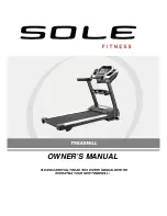 Sole Fitness Treadmill Owner'S Manual preview