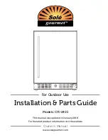 Sole Gourmet OR-2401 Installation And Parts preview