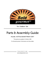 Preview for 1 page of Sole Gourmet SOITALIA2424 Assembly & Parts List