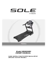 Preview for 1 page of SOLE 16008600630 Owner'S Manual