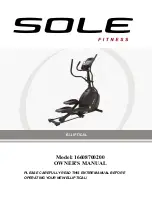 Preview for 1 page of SOLE 16608700200 Owner'S Manual