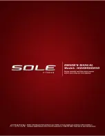 SOLE E25 Owner'S Manual preview