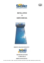 SOLE EUROSTAR ECO 125-1-S150 Installation & User Manual preview