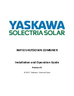 Preview for 1 page of Solectria Solar Rapid Shutdown Installation And Operation Manual