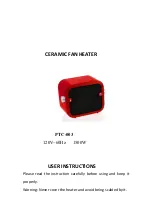 Soleil Heaters PTC-003 User Instructions preview