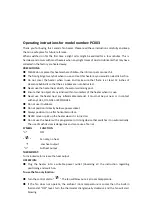 Preview for 2 page of Soleil Heaters PTC-003 User Instructions