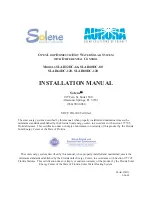 Solene SLAR32DC-66 Installation Manual preview