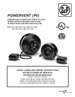 Soler & Palau powervent PV-100 Installation And Wiring Instructions preview