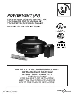 Soler & Palau powervent PV-100X Installation And Wiring Instructions preview