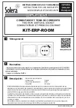 Предварительный просмотр 1 страницы Solera KIT-ERP-ROOM Instructions For Use And Safety