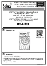 Solera R24R/3 Instructions For Use And Safety preview