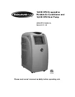 Предварительный просмотр 1 страницы Soleus Air 000 BTU Evaporative Portable Air Conditioner and 14 Owner'S Manual