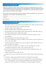 Preview for 2 page of Soleus Air AIR931FW Quick Start Manual