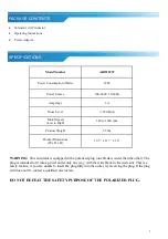 Preview for 3 page of Soleus Air AIR931FW Quick Start Manual