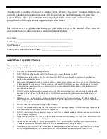 Preview for 2 page of Soleus Air Ceramic Tower Heater HC7-15-01 Operating Instructions Manual