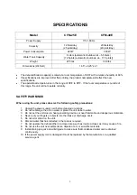 Preview for 5 page of Soleus Air CFM-25E User Manual