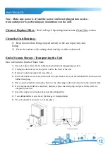 Предварительный просмотр 12 страницы Soleus Air DS1-70EIP-101 Operating Instructions Manual