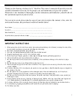 Preview for 2 page of Soleus Air FB1-30-20 Operating Instructions Manual