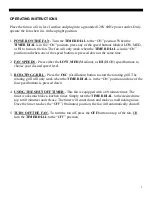 Preview for 5 page of Soleus Air FB1-30-20 Operating Instructions Manual