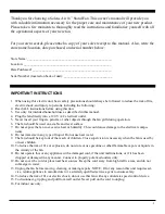 Предварительный просмотр 2 страницы Soleus Air FSM-40 Operating Instructions Manual