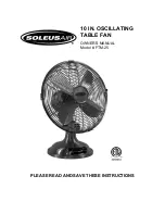 Soleus Air FTM-25 Owner'S Manual предпросмотр