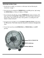 Предварительный просмотр 5 страницы Soleus Air FTY-25 Operating Instructions Manual