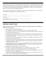 Preview for 2 page of Soleus Air HB15R-M3-32 Operating Instructions Manual