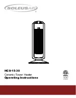 Предварительный просмотр 1 страницы Soleus Air HC8-15-30 Operating Instructions Manual