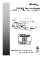 Soleus Air HCB-R135-A Installation And Operating Instructions Manual предпросмотр