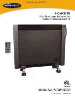 Предварительный просмотр 1 страницы Soleus Air HGW-308R Owner'S Manual