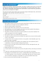 Preview for 2 page of Soleus Air KJ760F-A02 Operating Instructions Manual