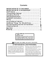 Предварительный просмотр 3 страницы Soleus Air KTW-08 Installation Instructions And Owner'S Manual