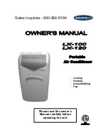 Preview for 1 page of Soleus Air LX-120 Owner'S Manual