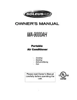 Предварительный просмотр 1 страницы Soleus Air MA-9000AH Owner'S Manual