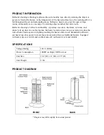 Preview for 4 page of Soleus Air MS-23S Owner'S Manual