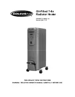 Предварительный просмотр 1 страницы Soleus Air NDY-15 Owner'S Manual