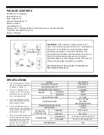 Предварительный просмотр 3 страницы Soleus Air PE1-09R-30 Operating Instructions Manual