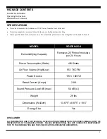 Preview for 3 page of Soleus Air SG-DEH-25-4 Operating Instructions Manual