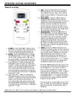 Preview for 16 page of Soleus Air SG-WAC-25ESE-C Operating Instructions Manual