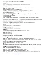 Preview for 1 page of Soleus Air Sprint SR022 User Manual