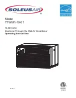 Предварительный просмотр 1 страницы Soleus Air TTWM1-10-01 Operating Instructions Manual