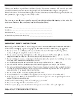 Preview for 2 page of Soleus Air WA1-02-21A Instruction Manual