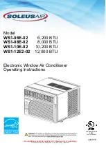 Soleus Air WS1-06E-02 Operating Instructions Manual предпросмотр